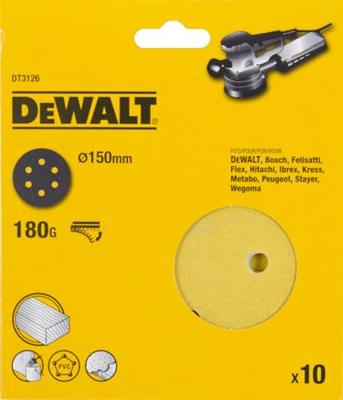 DeWalt Accessoires Schuurschijf, Ø150mm, 6 gaten (DW443/D26410), K180 - DT3126-QZ