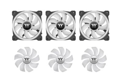 Thermaltake CL-F138-PL14SW-A PC-ventilator Zwart (b x h x d) 184 x 149 x 182 mm Incl. LED-verlichting, Incl. RGB-verlichtingsbesturing