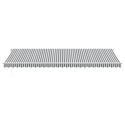 Luifel automatisch uittrekbaar LED 600x350 cm antraciet en wit