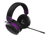 Dark Project ONE SONO Draadloze gamingheadset (zwart/violet) - over-ear hoofdtelefoon, 3,5 mm, 25 uur batterij, afneembare omnidirectionele microfoon, metalen frame (compatibel met pc, PlayStation, - thumbnail