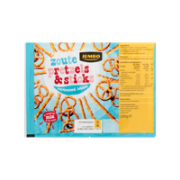 Jumbo Zoute Pretzels & Sticks 250 g - thumbnail