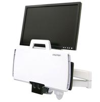 Ergotron Combo Arm 200 Series Monitor-wandbeugel 1-voudig 25,4 cm (10) - 61 cm (24) Wit Toetsenbordhouder, Kantelbaar, Zwenkbaar, Roteerbaar - thumbnail