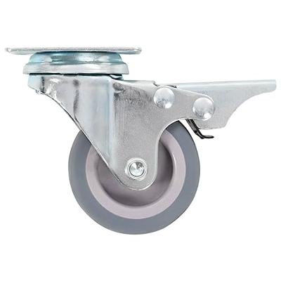 VidaXL Zwenkwielen met dubbele remmen 4 st 50 mm