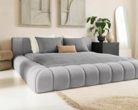 Dreamhouse - Adore Designbed Parijs - Teddy Bouclé - Grijs - 160 x 200cm / zonder pocketmatras / zonder montage - thumbnail