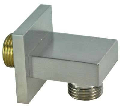 Wiesbaden Rombo Doucheaansluiting Muur Vierkant 1/2" RVS Look
