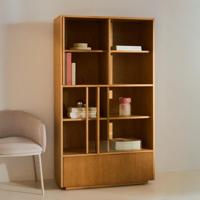 Kave Home Vitrinekast 'Helvine' Eiken en glas, 174 x 100cm - thumbnail