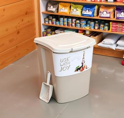 Rotho archie pet food container 38l cappuccino - thumbnail