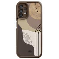 Samsung Galaxy A13 4G bruine case - Abstract almond shapes - thumbnail