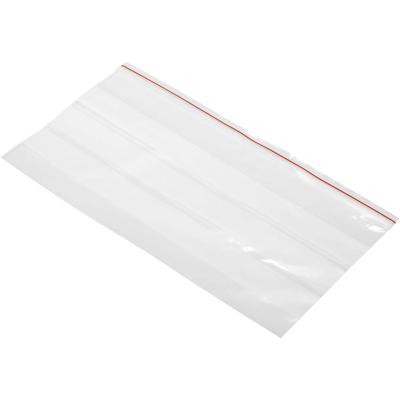 Hersluitbare zak met etiketstrook (b x h) 220 mm x 120 mm Transparant Polyethyleen 1 stuk(s)