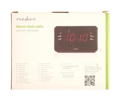 Nedis CLAR002BK Digitale Wekkerradio Led Van 0,9" Fm 20 Voorkeuze-instellingen Sluimeren - thumbnail