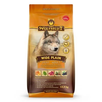 WOLFSBLUT Wide Plain Light Horse with sweet potatoes - droog hondenvoer - 12,5kg WOLFSBLUT Wide Plain Light Horse with sweet potatoes - droog hondenvoer - 12,5kg