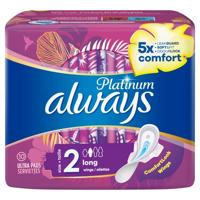 Maandverband platinum long vleugels mt 2 10 Stuks - thumbnail