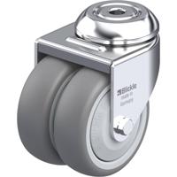 Blickle LMDA-TPA 75KF Dubbel zwenkwiel Wieldiameter: 75 mm Draagvermogen (max.): 100 kg 1 stuk(s) - thumbnail