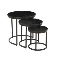 Salontafel set Vienna Zwart - thumbnail