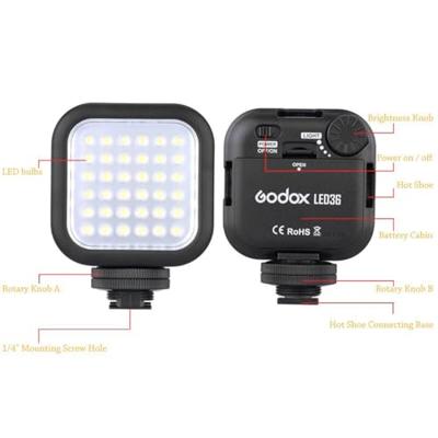 Godox LED camera verlichting - LED 36 - thumbnail