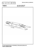 Lucide TRACK Startvoeding - 1-fase railsysteem / Railverlichting - Dubbel - Zwart (Uitbreiding) - thumbnail