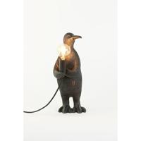 Light & Living Tafellamp 'Penguin' 34cm, kleur Mat Zwart - thumbnail