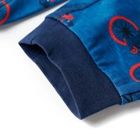 VidaXL Kinderpyjama met lange mouwen 140 petroleumkleurig - thumbnail