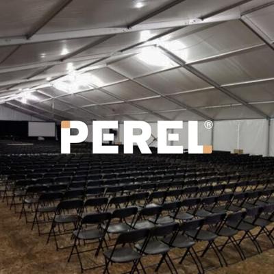 Perel folding chair padded Campingstoel Zwart FP168B