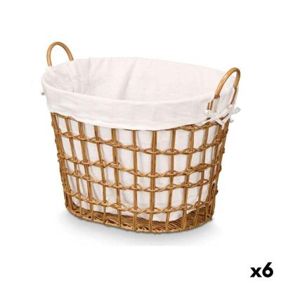 Mand Kipit HX30564 Natuurlijk Polyester Stof Polypropyleen Ijzer Plastic 50 % katoen 51 x 41 x 41 cm 55,6 x 42,5 x 40 cm (6 Stuk