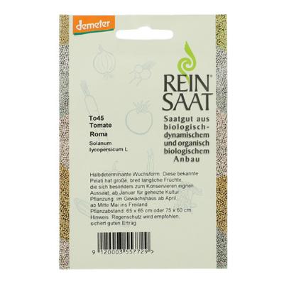 Bio-tomatenzaad ''Roma'' Maat: