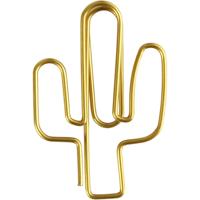 Creativ Company Clips, cactus, afm 40x30 mm, goud, 6 stuk/ 1 doos - thumbnail