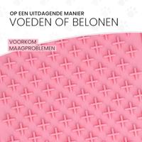 Eat Slow Live Longer Lick Mat Cross Roze - thumbnail