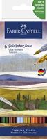 Faber Castell Duo aquarelmarker Goldfaber - etui 6 stuks Tuscany - thumbnail