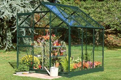 Tuinkas Popular 66 klassiek groen - 3 mm tuindersglas - 193x195 cm