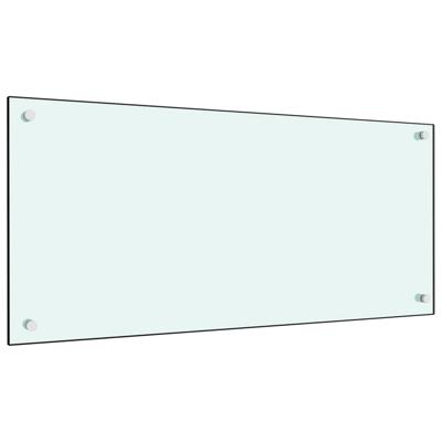 VidaXL Spatscherm keuken 90x40 cm gehard glas wit