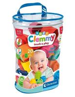 Clementoni baby soft clemmy blokken met opbergtas - 20dlg. - thumbnail