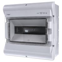 Hager VE112DN Kleine verdeelkast Opbouw (op muur) Aantal rijen: 1 Inhoud: 1 stuk(s)