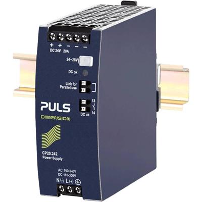 PULS CP20.242 DIN-rail netvoeding 24 V 20 A 480 W Aantal uitgangen:1 x Inhoud 1 stuk(s)
