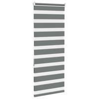Zebra rolgordijn 60x150 cm stofbreedte donkergrijs 55,9 cm - thumbnail