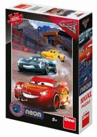 DinoToys Dino puzzel - glow in the dark cars - 100 xl stukjes - thumbnail