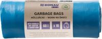 DONAU ECO vuilniszak, LDPE, 30 micron, 60 liter, blauw, rol van 10 stuks - thumbnail