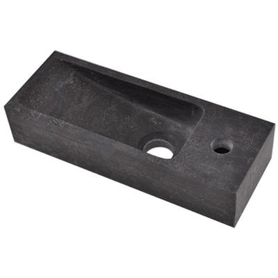 Wiesbaden Raw - Fontein - Rechts - 38x14x8cm - Hardsteen Gezoet