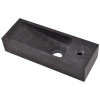 Wiesbaden Raw - Fontein - Rechts - 38x14x8cm - Hardsteen Gezoet - thumbnail