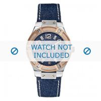 Horlogeband Guess W0289L1 / U0289L1 Leder Jeans 21mm - thumbnail