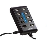 LogiLink USB 2.0 10-Port Hub with On/Off Switch - thumbnail