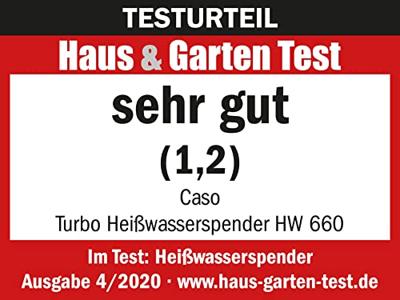 Caso HW660 Heetwaterdispenser 2.7L 2600W RVS/Zwart - thumbnail