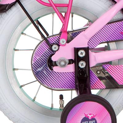 Alpina achterwiel 12 remnaaf girlpower mint zink spk