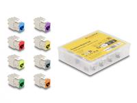 DeLOCK Keystone Module RJ45 Jack naar LSA Cat 6a toolfree, 8 stuks - thumbnail