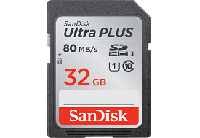 Sandisk SDHC Elite Ultra Plus 32.0GB 80MB/s CL10 Incl Rescue Pro - thumbnail