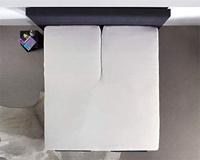 Dreamhouse Splittopper Katoen Hoeslaken Creme 160 x 210 - thumbnail