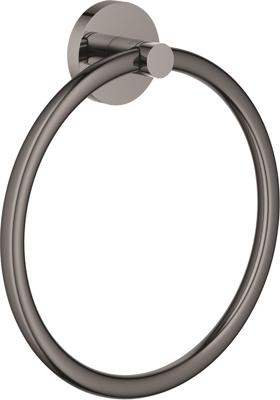 GROHE Essentials Handdoekring - 18cm - rond - hard graphite 40365a01 GROHE Essentials Handdoekring - 18cm - rond - hard graphite 40365a01