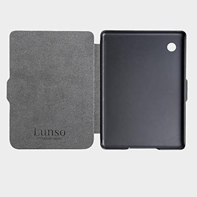 Lunso - Kobo Clara 2E hoes (6 inch) - Vegan Saffiano Leren sleep cover - Van Gogh Amandelbloesem