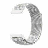 Garmin Forerunner 570 (42mm) / 55 / 245 / 645 - Sport Loop nylon bandje - Wit - thumbnail