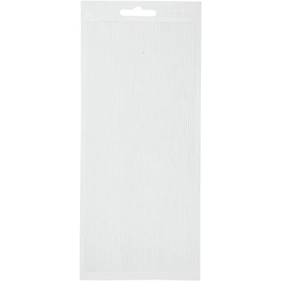 Creativ Company Stickers, randen, vel 10x23 cm, wit, 1 vel