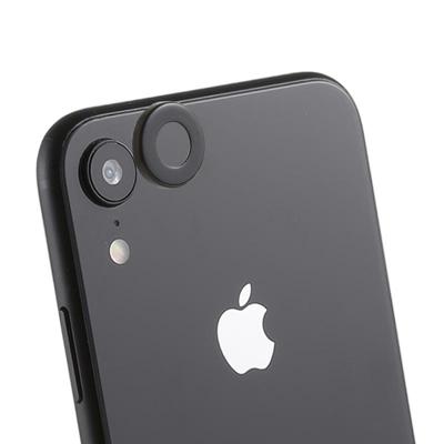 Rear Camera Lens bescherming Ring Bedek met uitwerpen Pin voor iPhone XR (zwart)